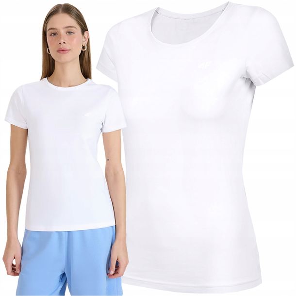Koszulka Damska 4f T-shirt F2255 Podkoszulek Bawełniany Na Co Dzień Xl