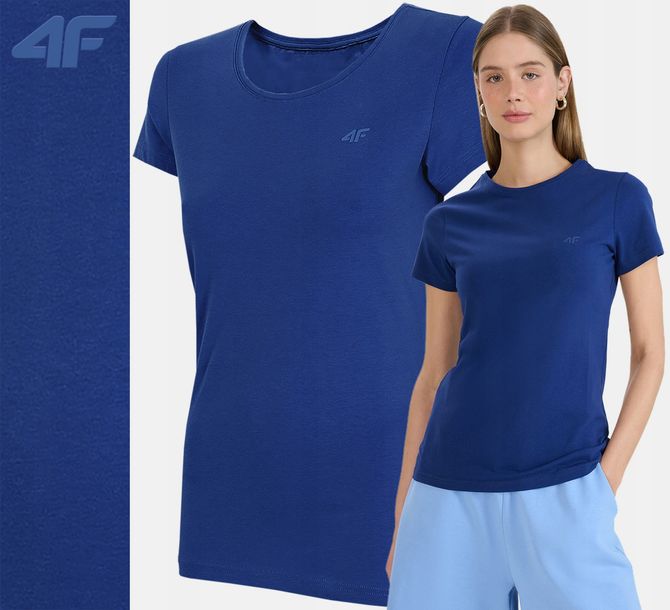 Koszulka Damska 4f T-shirt F2255 Podkoszulek Sportowa Na Co Dzień Xl