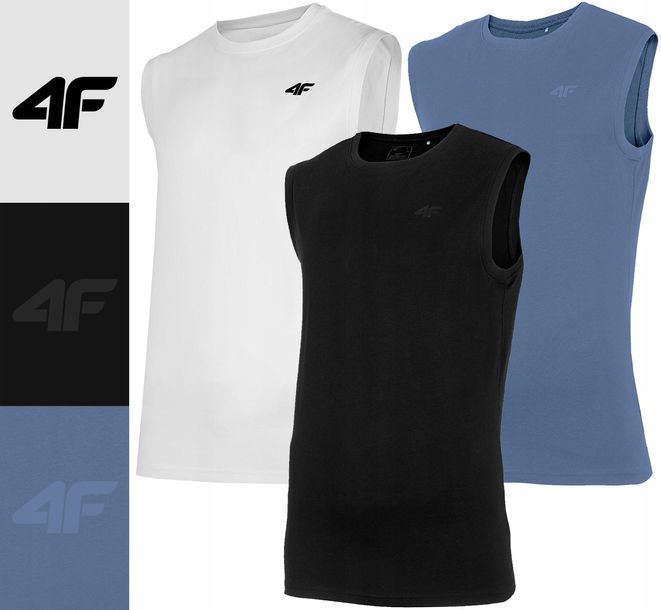 Koszulka Męska 4f Bez Rękawów Zestaw 3 Szt Tz16 Tank Top Podkoszulek Xl