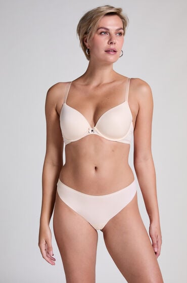Hunkemöller Niewidzialne stringi basic Beżowy