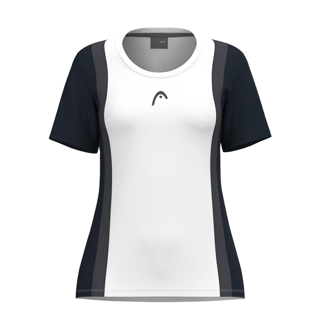 Koszulka dziewczęca Head CLUB 25 Tech T-Shirt Girls Navy/White 164 cm