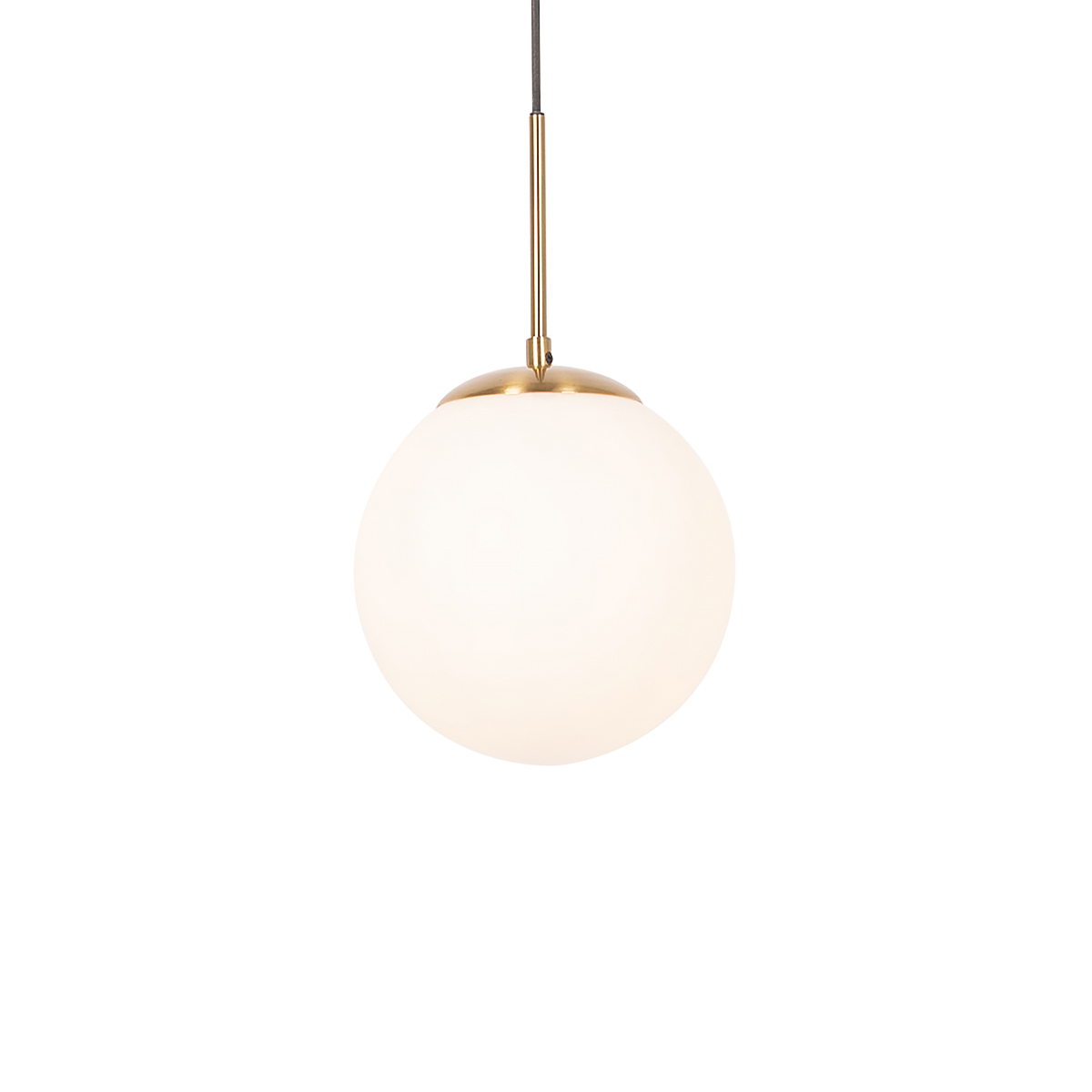 QAZQA Inteligentna lampa wisząca złota z opalowym szkłem z Wifi P45 - Flore