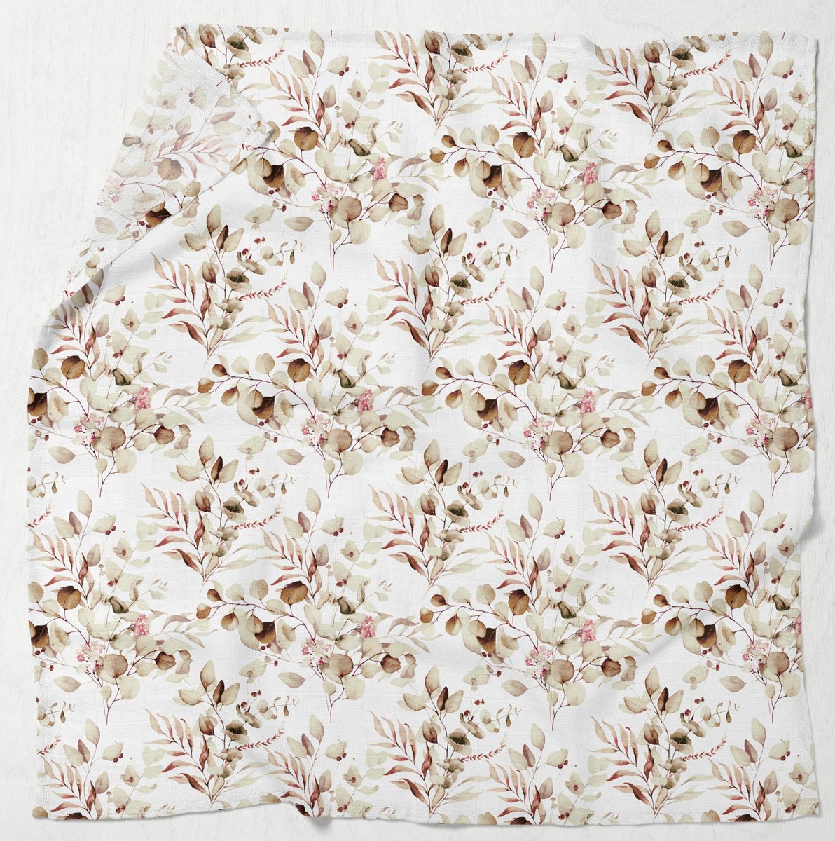 PIELUCHA MUŚLINOWA KOCYK OTULACZ 120x120cm PRODUKT POLSKI