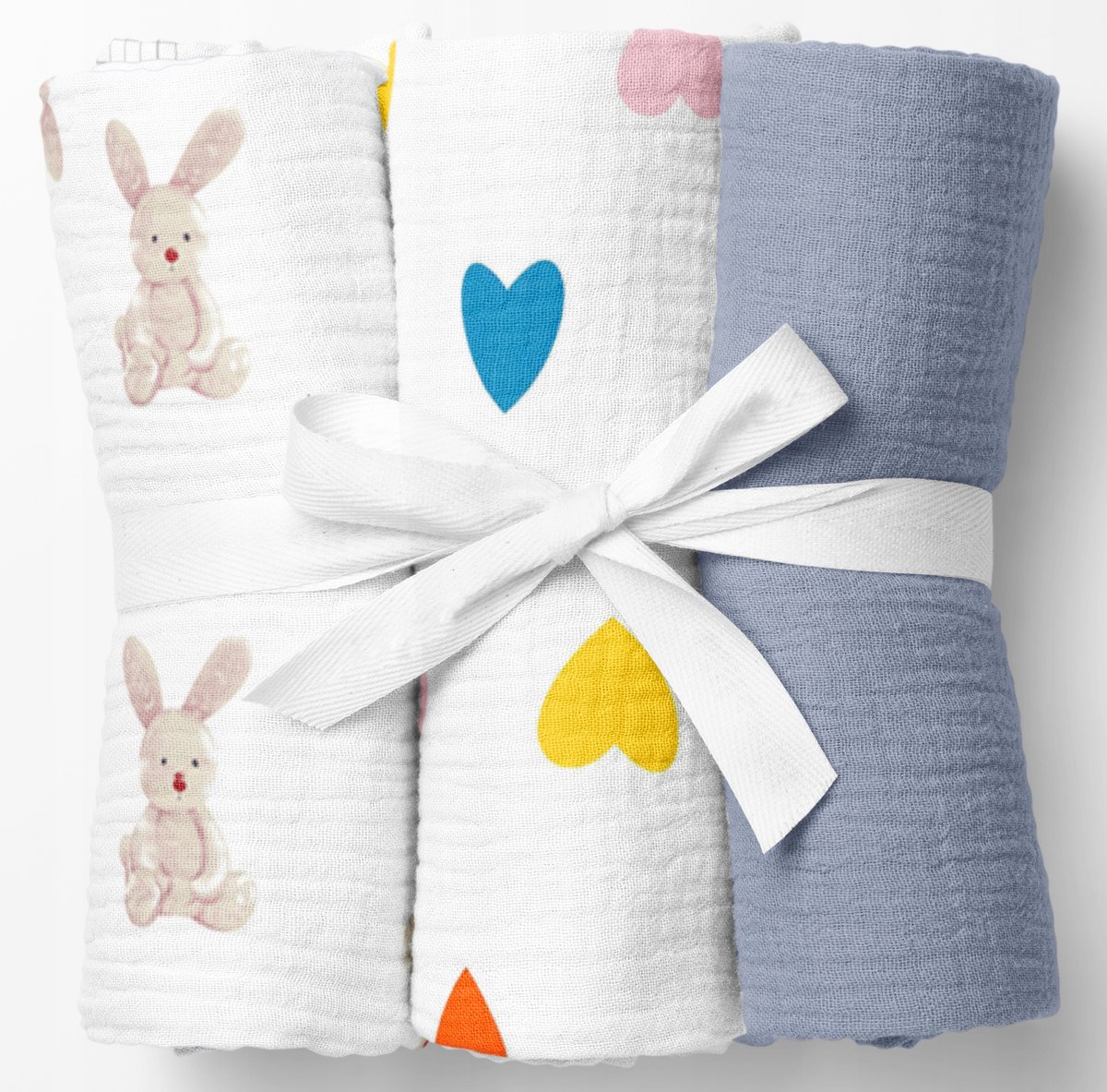 PIELUCHY MUŚLINOWE GRUBE KRESZOWANE PIELUSZKI 100% BAWEŁNA PRODUKT POLSKI