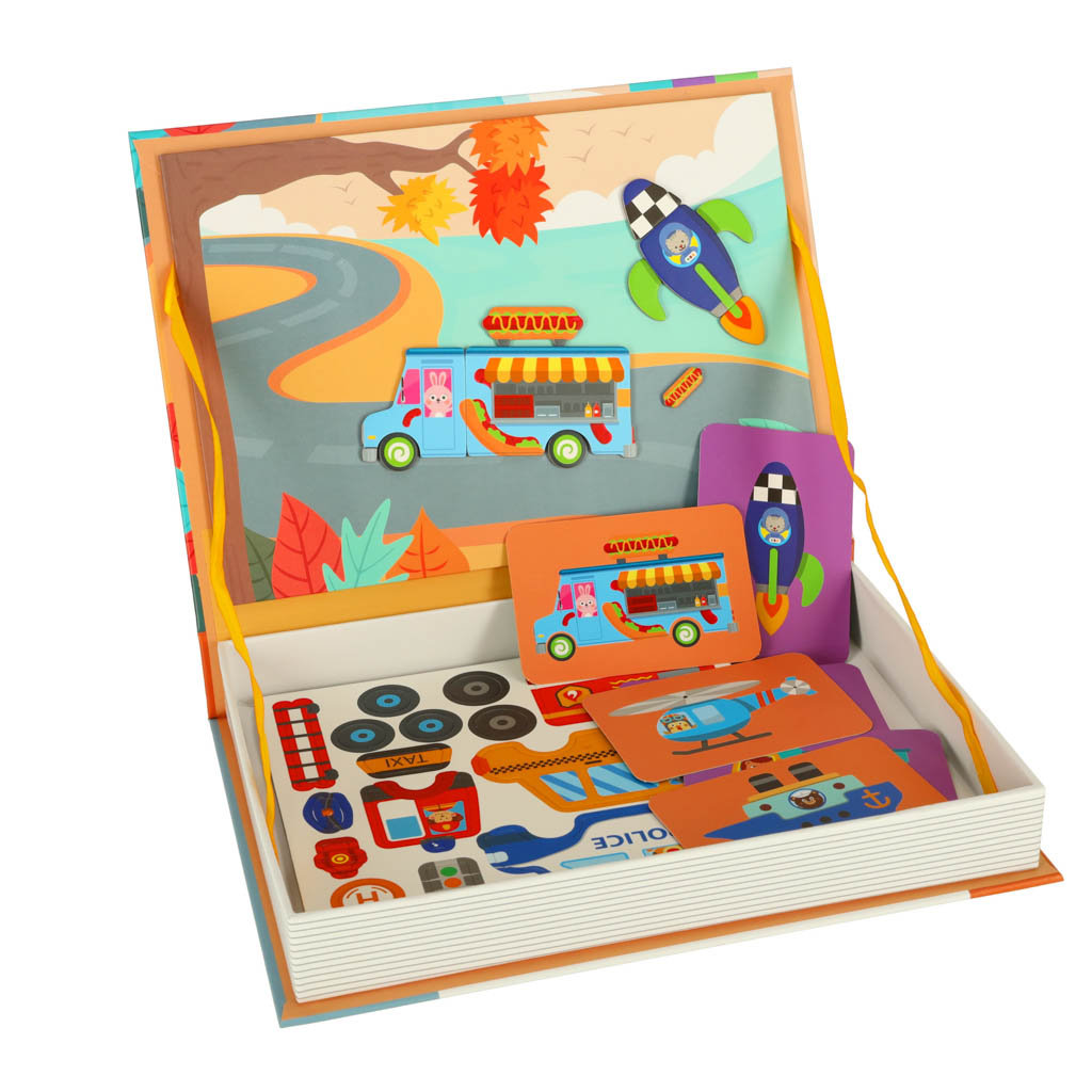 UKŁADANKA KSIĄŻECZKA MAGNETYCZNA PUZZLE Z MAGNESEM