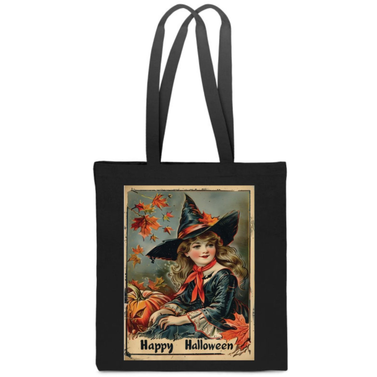 EKO TORBA Bawełniana HAPPY HALLOWEEN na cukierki mała wiedźma TT_254
