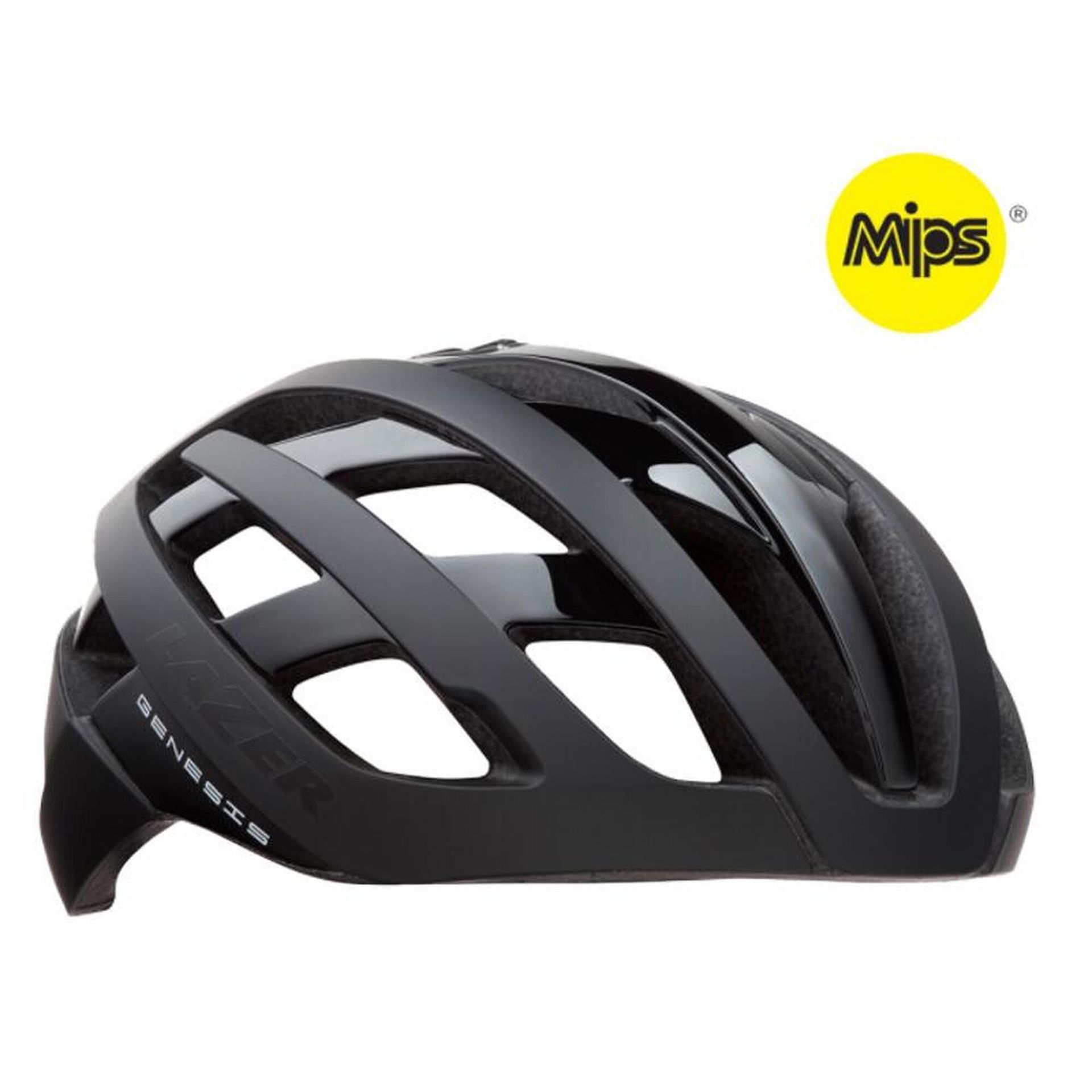 Lazer Genesis MIPS Helmet, czarny L | 58-61cm 2022 Kaski szosowe FA003710448
