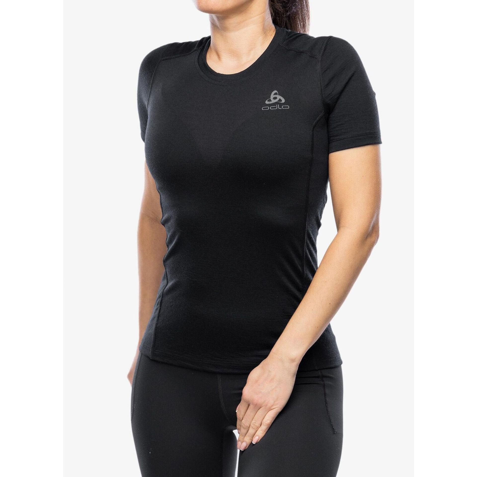 Koszulka termoaktywna damska Odlo Merino 200 BL Top Crew Neck SS