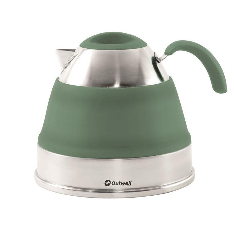 Składany czajnik turystyczny Outwell Collaps Kettle 2,5 l - shadow green