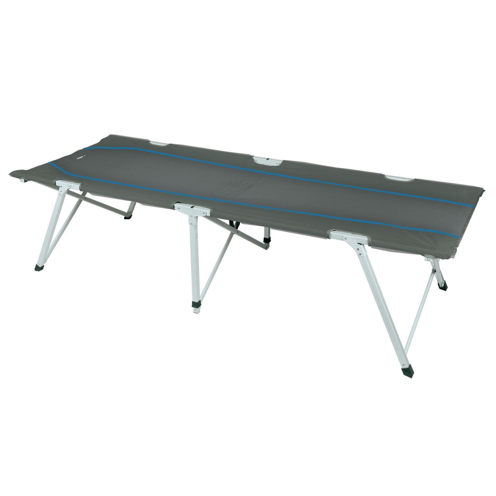 High Peak Camping Toledo Cot, ciemny szary/niebieski, 205 x 78 x 51 cm 44165