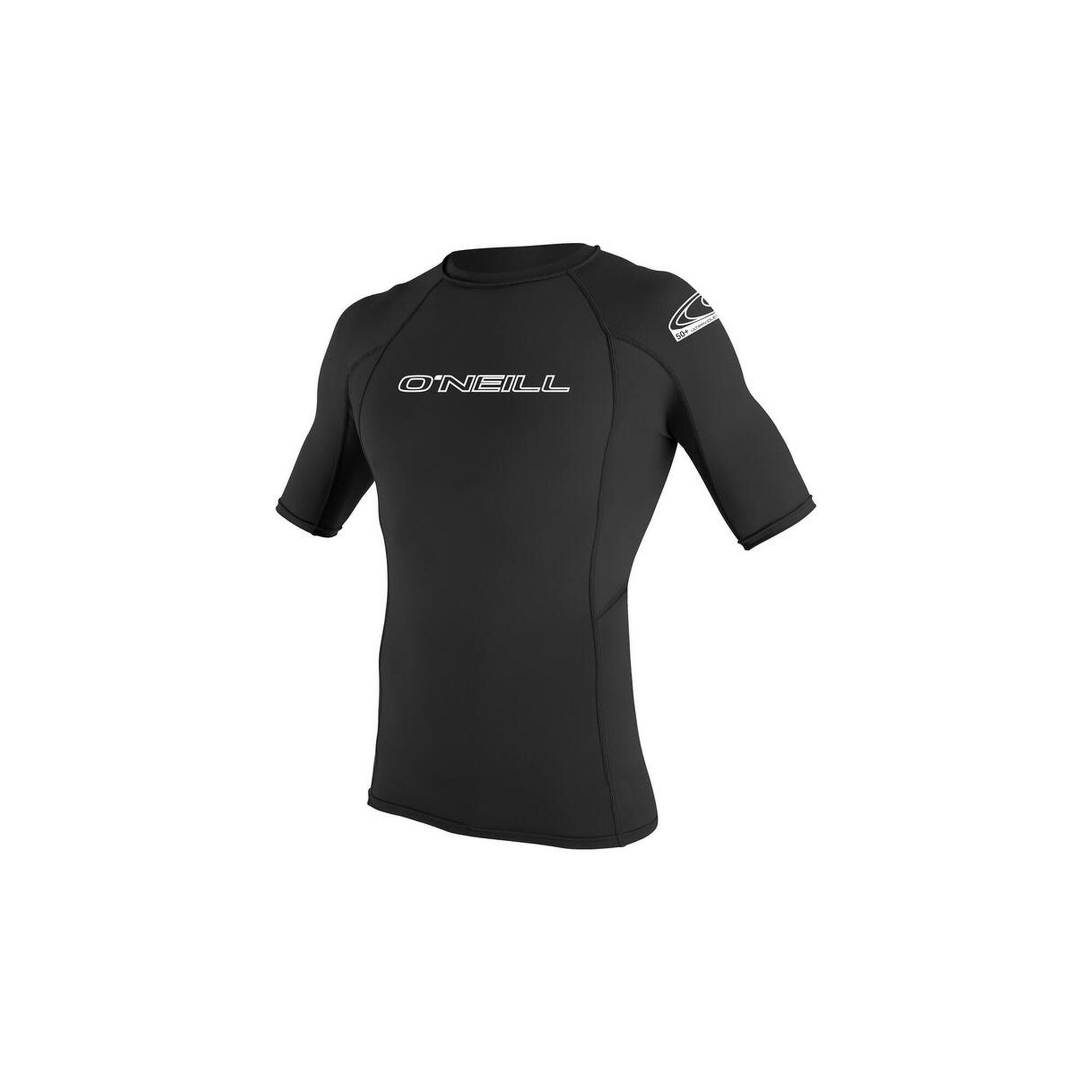 ONEILL wetsuits męska Basic Skins S/S Crew Rash Vest, czarny, s 3341-002-S