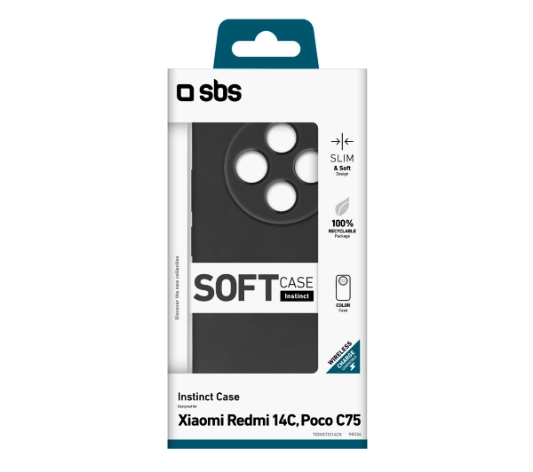 SBS Instinct do Xiaomi Note 14C/POCOC75 Czarny