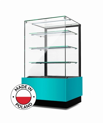 Witryna cukiernicza neutralna Dolce Visione Neutro Premium 700 podświetlany cokół 700x670x1300 mm