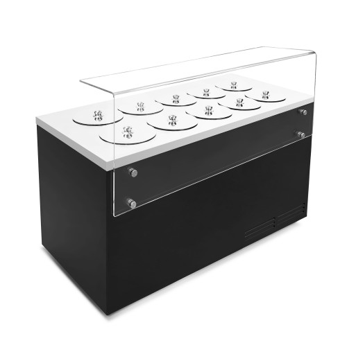 Dystrybutor do lodów witryna do lodów Pozetti DV 10 10+8 tub 1560x700x1200 mm