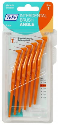 TePe TePe Angle Szczoteczki międzyzębowe 0,45 mm. pomarańczowe 6 szt.