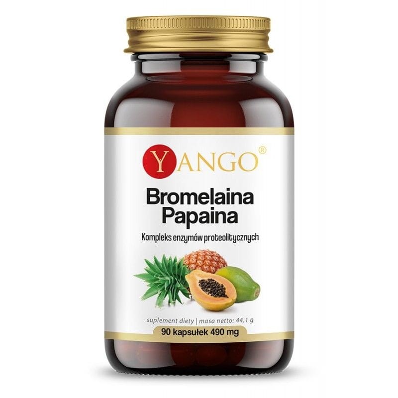 YANGO Yango Bromelaina Papaina 490 mg 90 k YA488