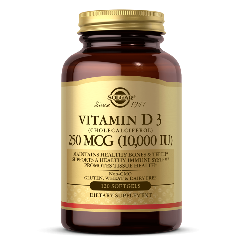 Solgar, Vitamin D3 10000 Iu, 250 Mcg, 1