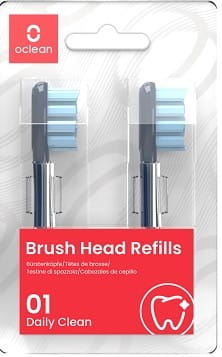 Oclean Daily Clean PW05 - Standardowe Wymienne Końcówki Niebieskie - 2 sztuki