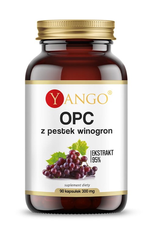 Yango OPC 95% ekstrakt z pestek winogron 90 kaps. Yango 9395-73909