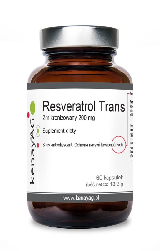 Kenay Resveratrol trans zmikronizowany 200 mg 60 kaps