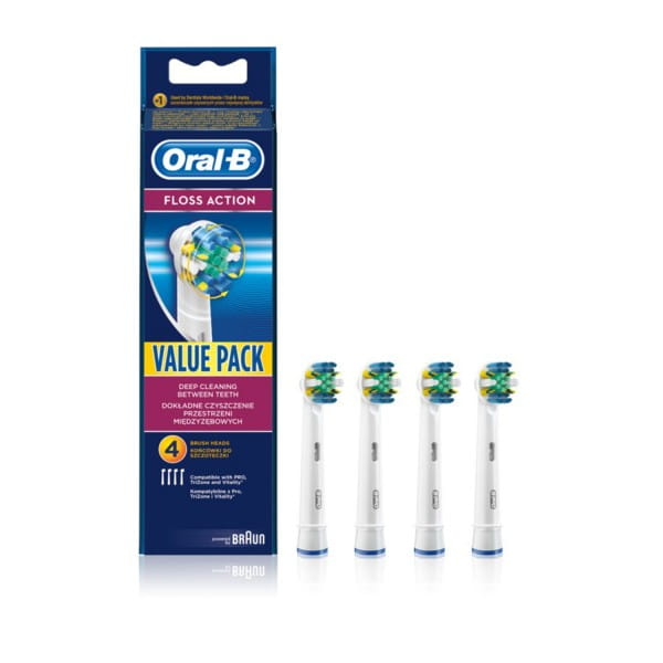 ORAL-B Braun FlossAction 4 szt. - końcówki do szczoteczki elektrycznej ORAL-B