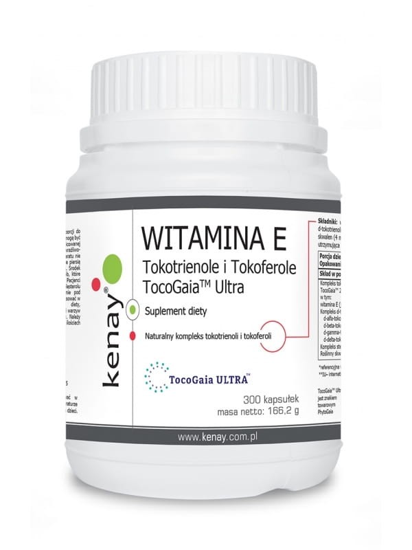Kenay Witamina E Tokotrienole i Tokoferole TocoGaia Ultra (300 kaps.)