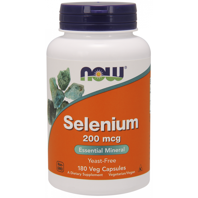Now Foods Selenium - Selen 200 mcg (180 kaps.)