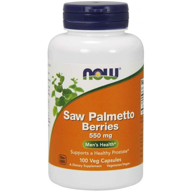 Now Foods Saw Palmetto Berries (Palma Sabałowa) 550 mg - 100 kapsułek