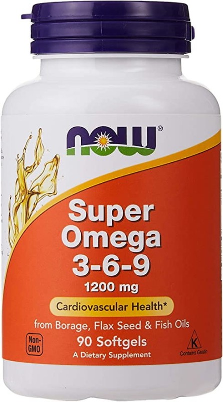 Now Foods NOW Omega 3-6-9 SUPER 90 kaps. układ krążenia, skóra, zdrowe stawy N1839