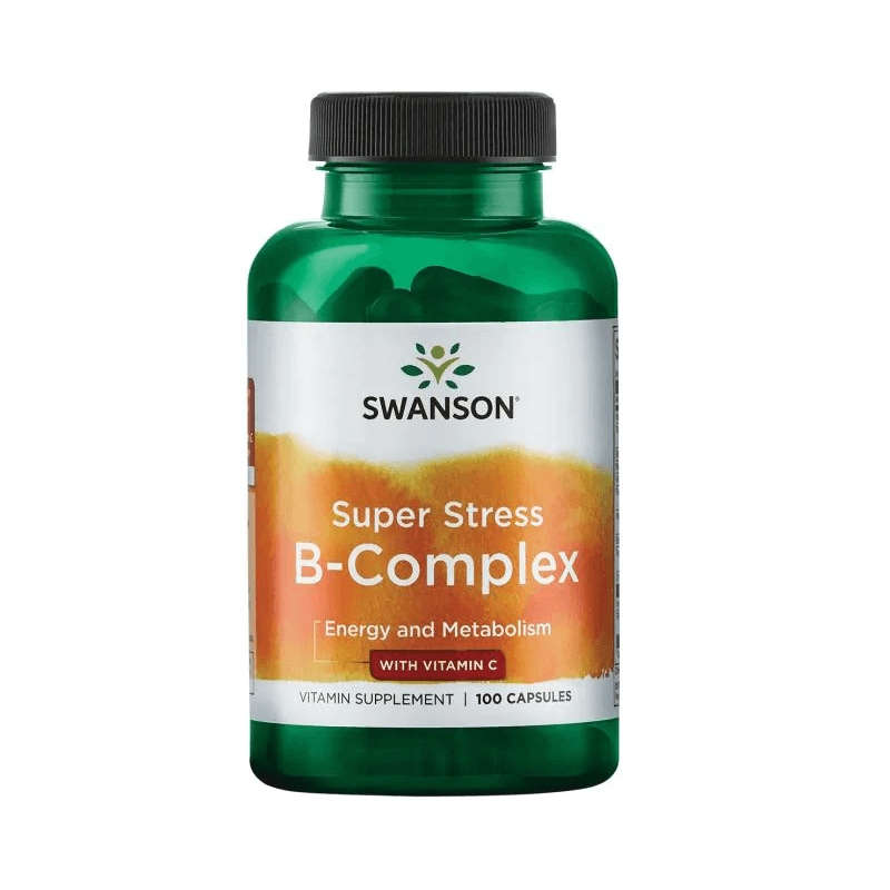 SWANSON Super Stress B Complex z Witaminą C 100 kapsułek