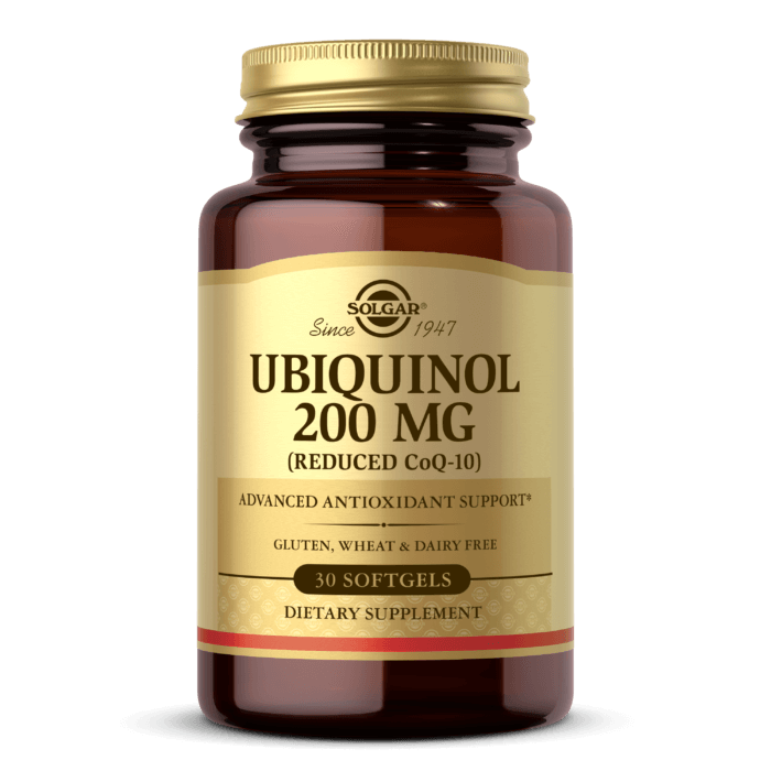 Solgar, Ubichinol Q10 Kaneka 200 mg, 30 tabl.