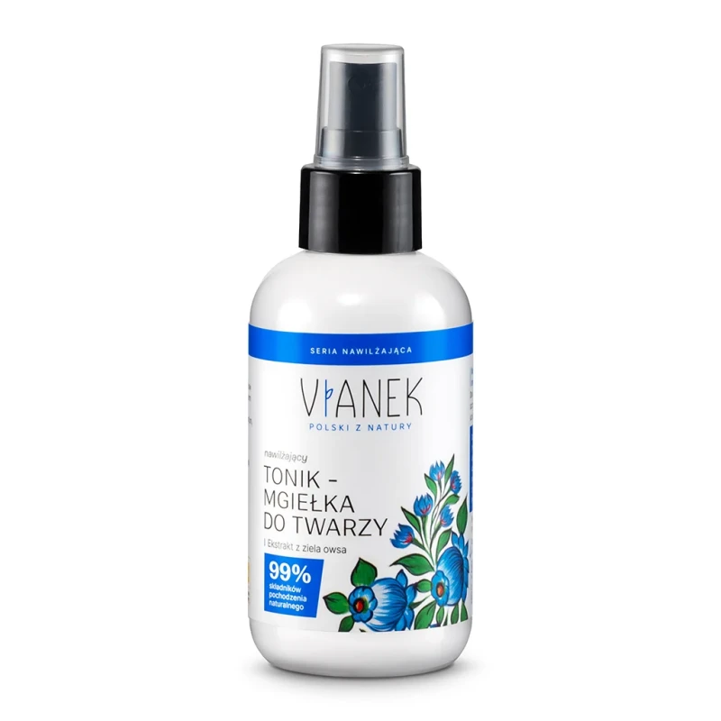 Vianek Nawilżający tonik-mgiełka do twarzy z ekstraktem z ziela owsa 150ml