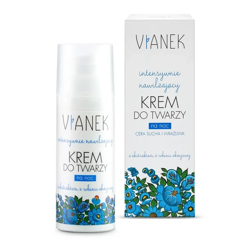 Vianek Intensywnie nawilżający krem do twarzy na noc 50ml