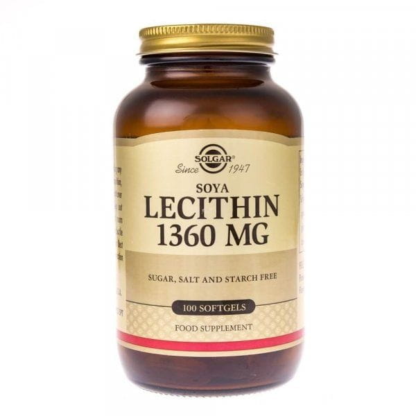 Solgar Soya Lecithin (lecytyna) 1360 mg - 100 kapsułek