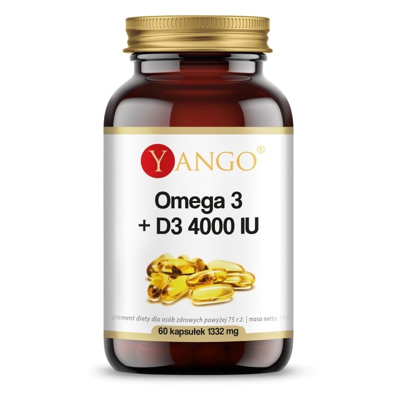 Omega Pharma Yango 3 + D3 4000 IU - Yango - 60 kaps. - Układ Odpornościowy 59B8-13123_20220519163331