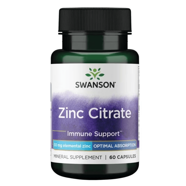 SWANSON Zinc Citrate 60caps
