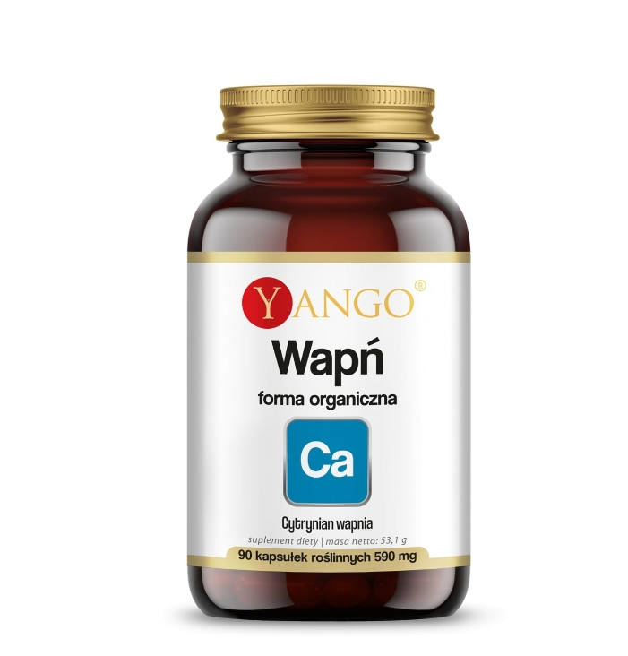 Yango Wapń - cytrynian wapnia Suplement diety 90 kaps.