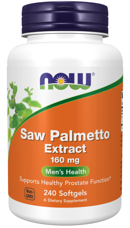 NOW Foods - Saw Palmetto, Palma Sabałowa, 160 mg, 240 kapsułek miękkich