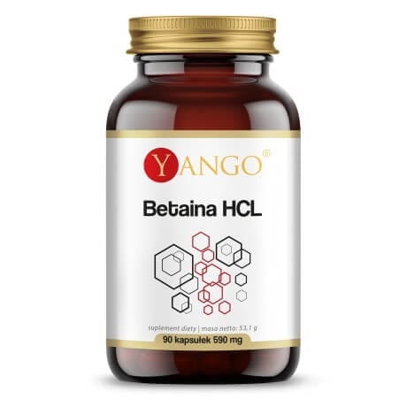 Yango, Betaina HCL 590mg, 90 kapsułek