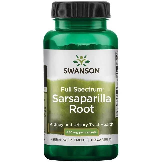 Swanson, Usa Sarsaparilla (Kolcorośl) 450 mg - suplement diety 60 kaps.