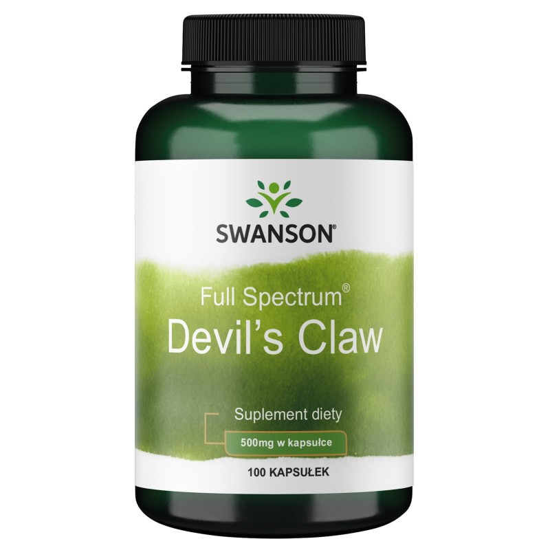 1 A PHARMA SP. Z O.O. Swanson Devil's Claw (Diabelski Pazur) 500mg 100 kapsułek 1121480