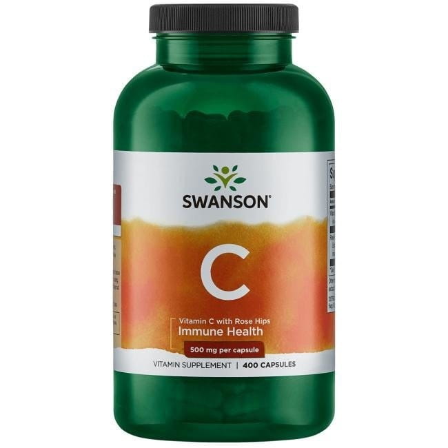 SWANSON Witamina C z Dziką Różą 500 mg 400 kaps