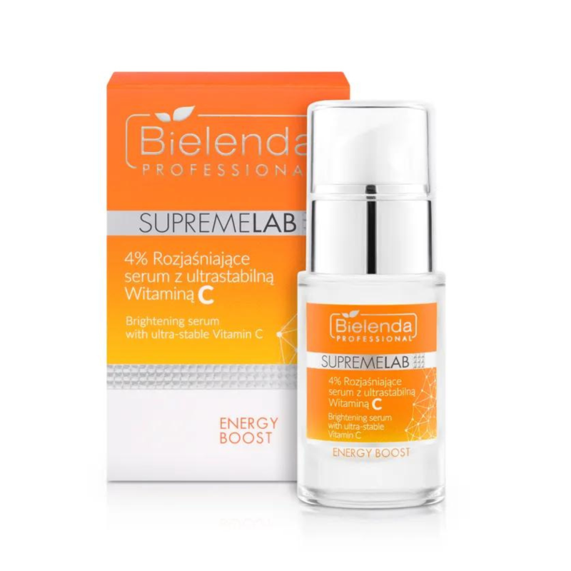 Bielenda Professional SupremeLab Energy Boost Rozjaśniające Serum z Ultrastabilną Witaminą C 15ml