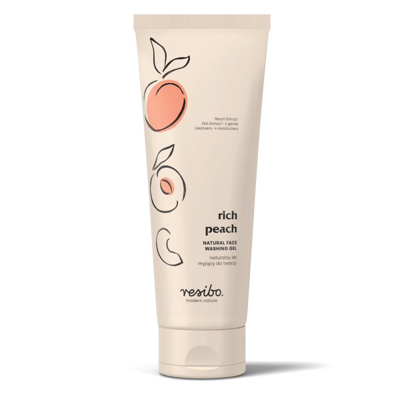 Resibo Rich Peach Naturalny żel myjący do twarzy z ekstraktem z brzoskwini 125 ml