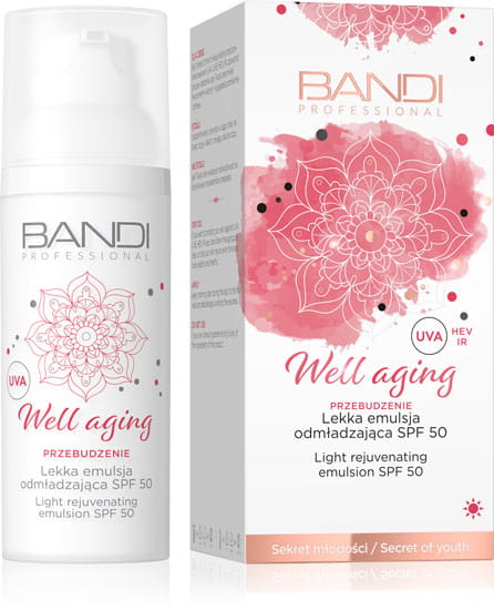 Bandi Well Aging, lekka emulsja odmładzająca SPF50, 50ml