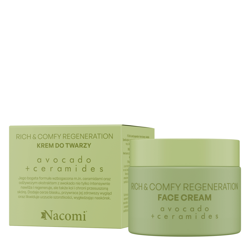 Nacomi Rich & Comfy Regeneration krem do twarzy Avocado 40ml