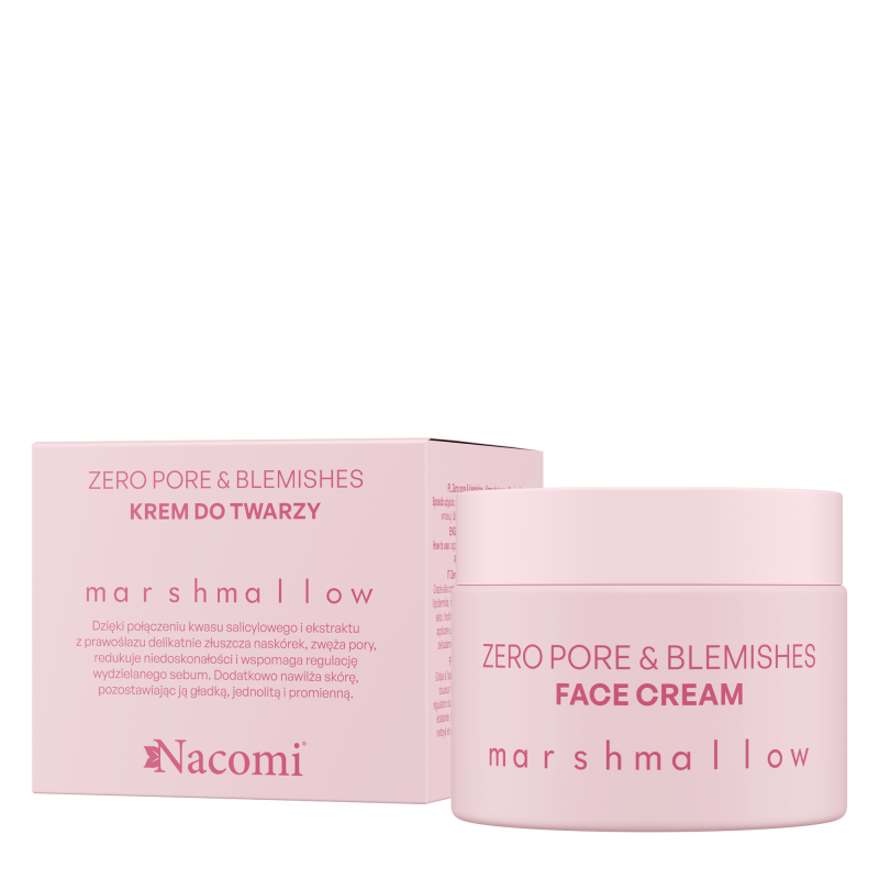 NACOMI Zero Pore & Blemishes Krem Do Twarzy Z Kwasem Salicylowym Marshmallow 40ml