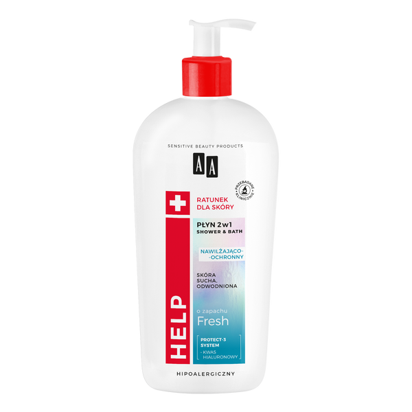 AA Help Płyn 2w1 Shower & Bath nawilżająco-ochronny 400 ml