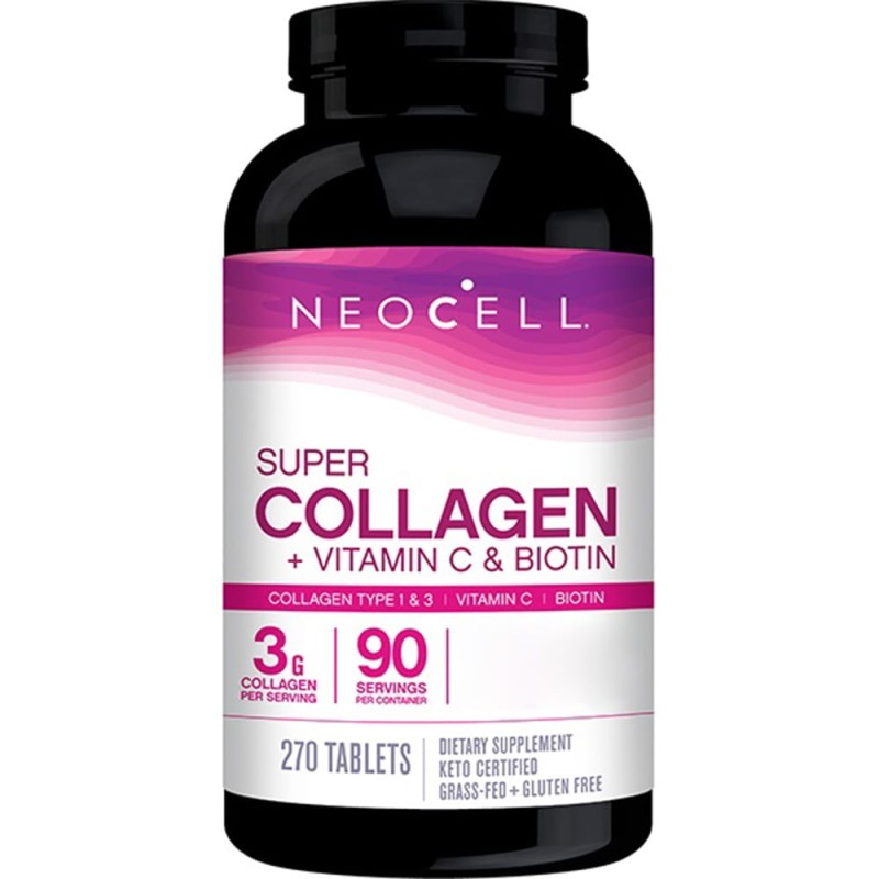 NeoCell, Super Collagen + Vitamin C & Biotin, 270 tabl.