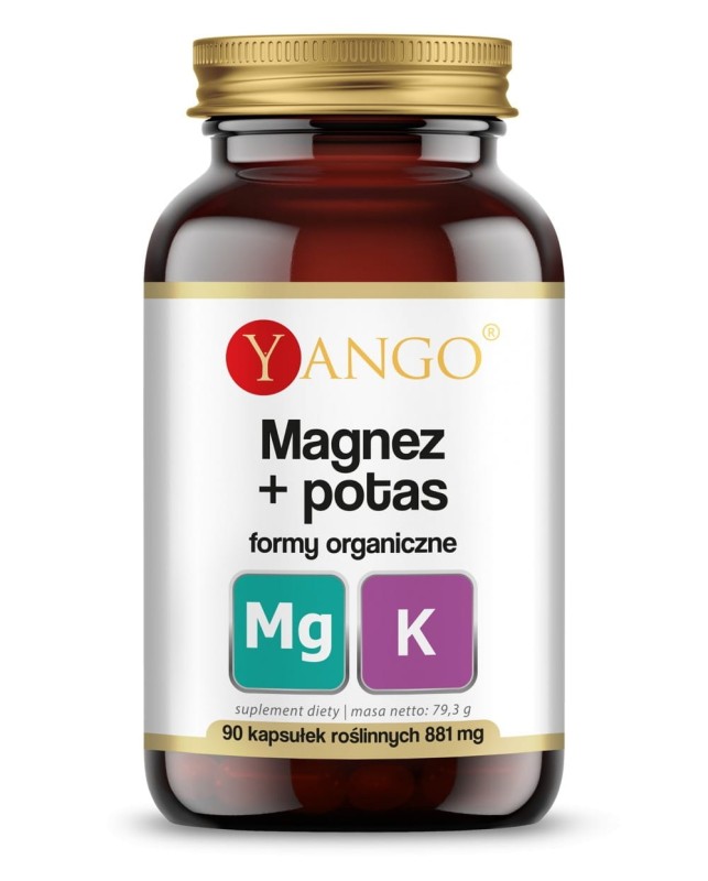 Yango Magnez + Potas formy organiczne, 90 kapsułek